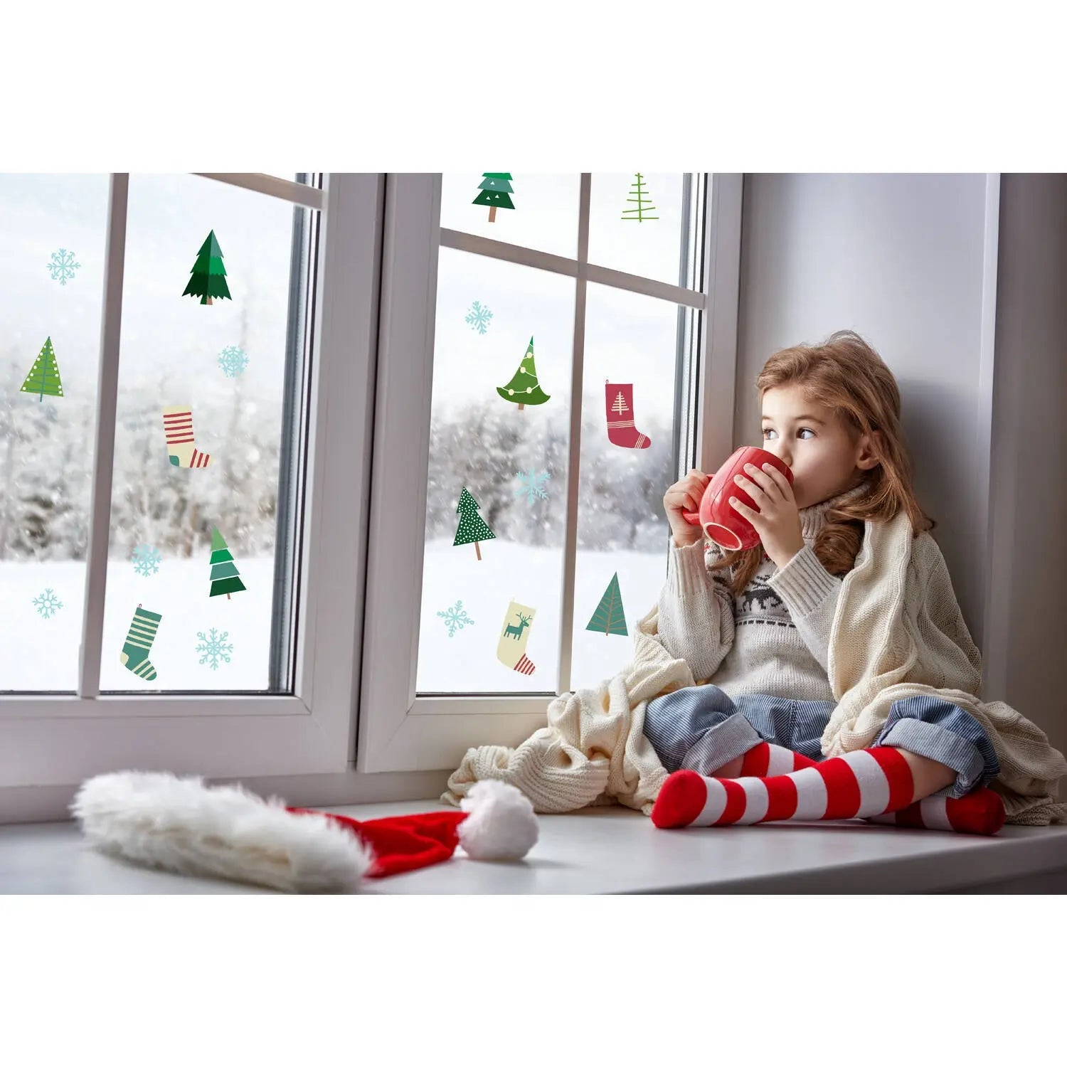 Window stickers - Winter - Holly Jolly - 20 pieces Folat