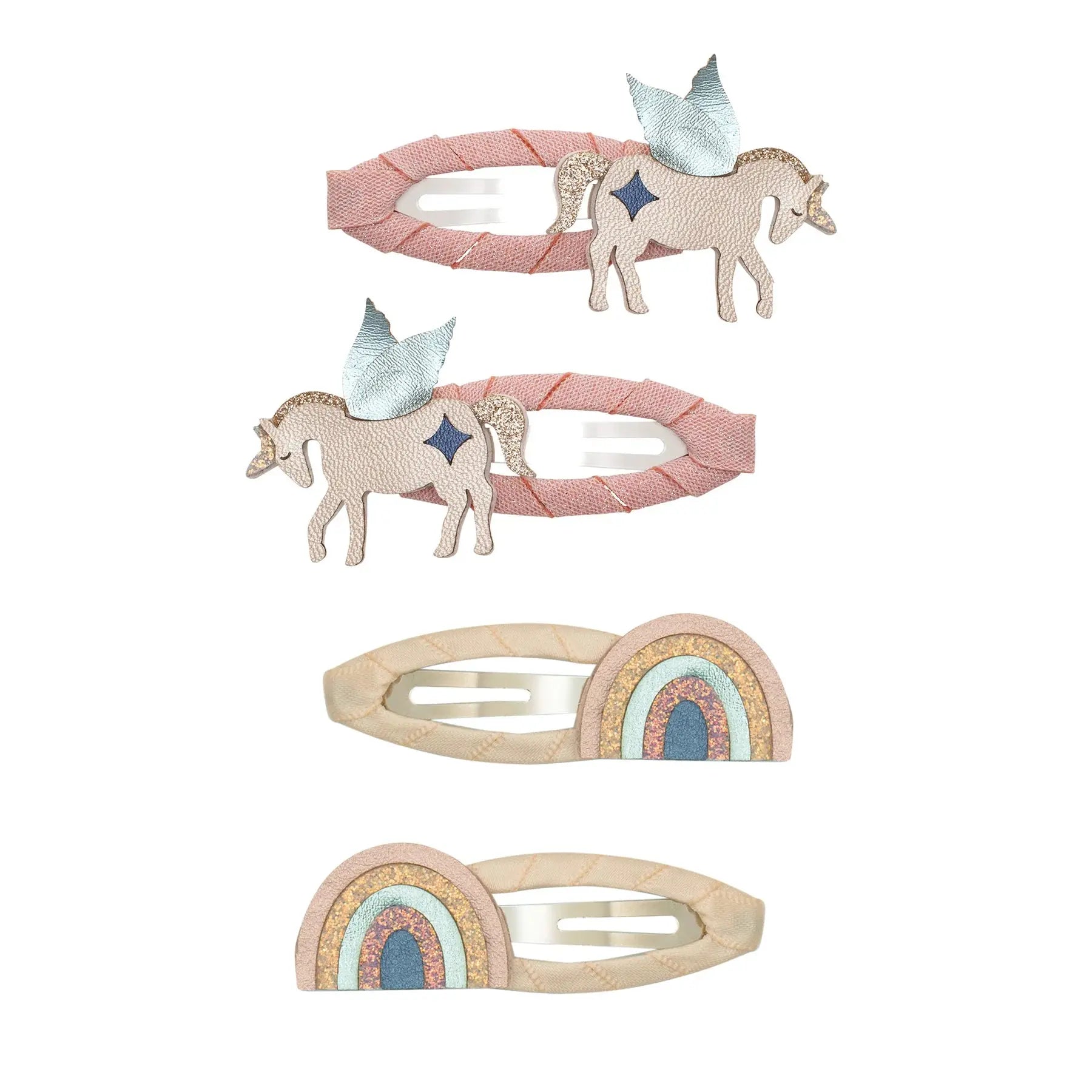 Winged unicorn & rainbow clic clacs Mimi & Lula