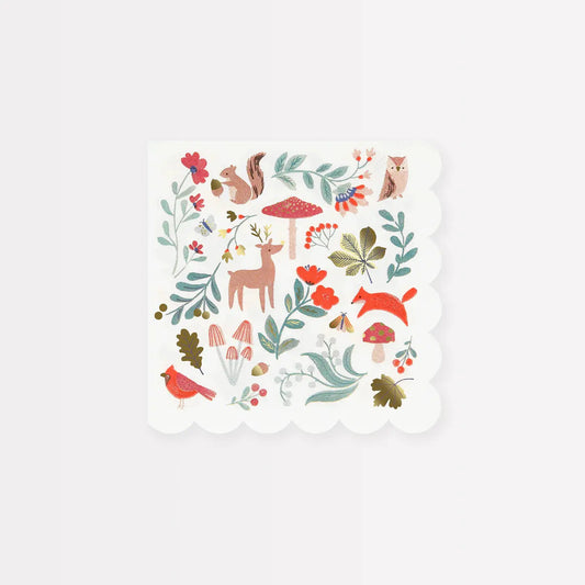 Winter Woodland Small Napkins (x 16) Meri Meri