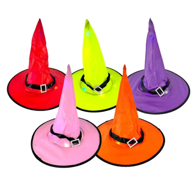 Witch hat light with LED colored Cotillons D Alsace