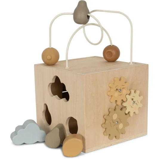 Wooden Activity Cube FSC- KONGES SLØJD - 23 AW - wooden toys for babies Konges Slojd