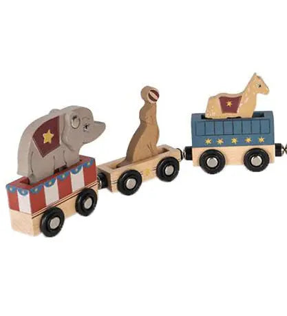 Wooden Animal Train Konges Slojd
