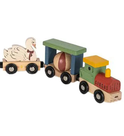 Wooden Animal Train Konges Slojd