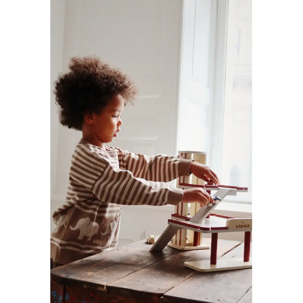 Wooden Garage FSC - wooden toys - KONGES SLØJD - 23 AW Konges Slojd