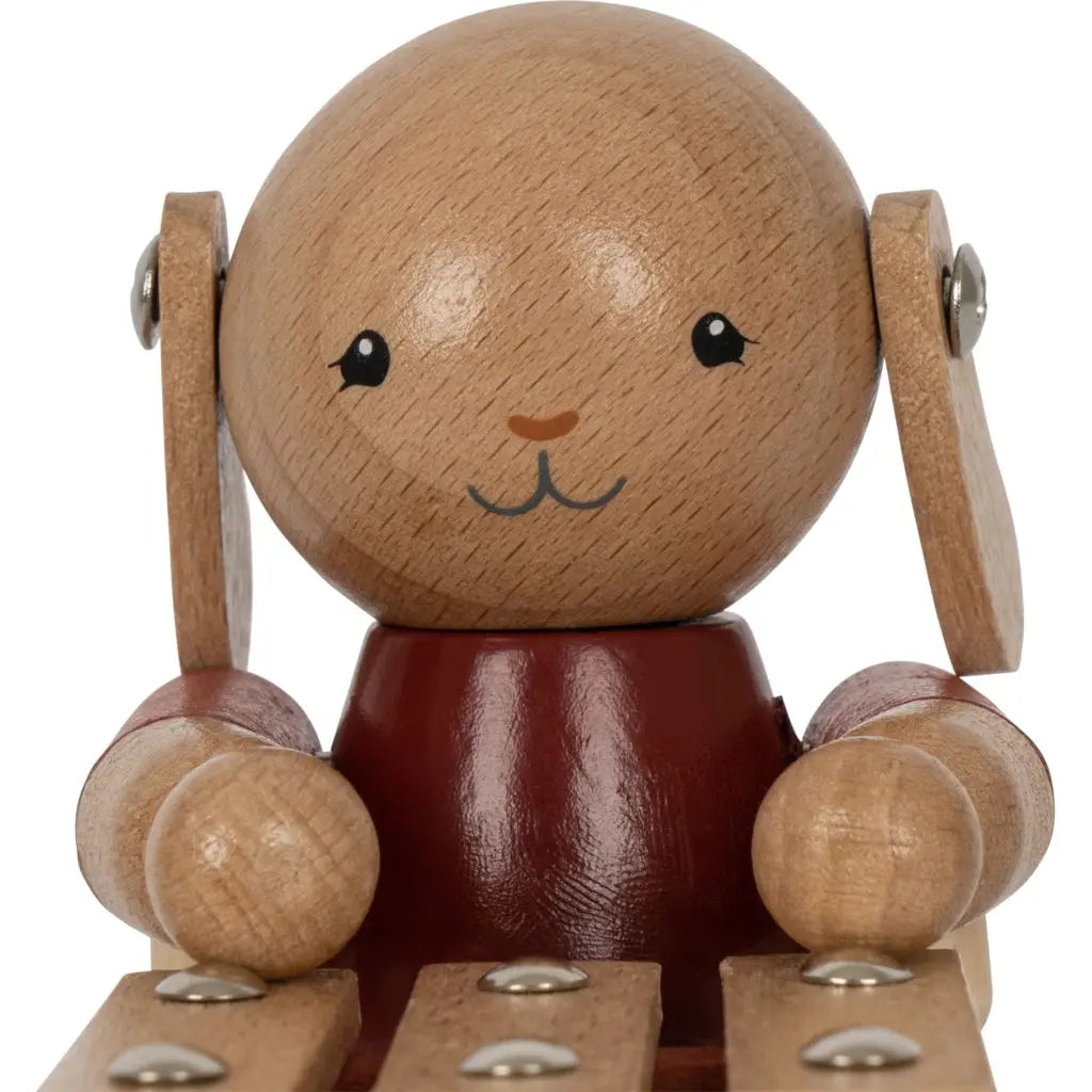 Wooden Pull Bunny Music Konges Slojd