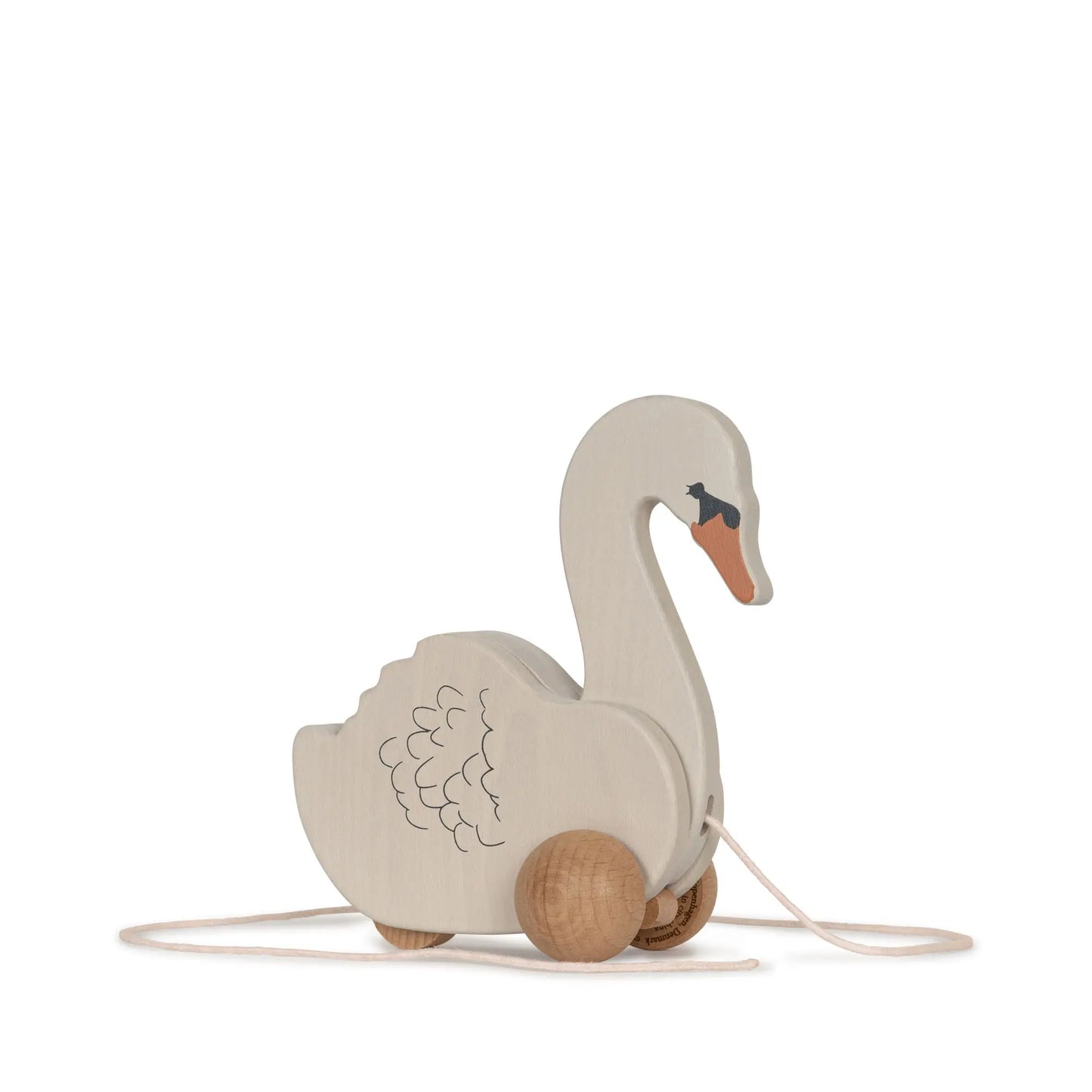 Wooden Pull Swan FSC Konges Slojd