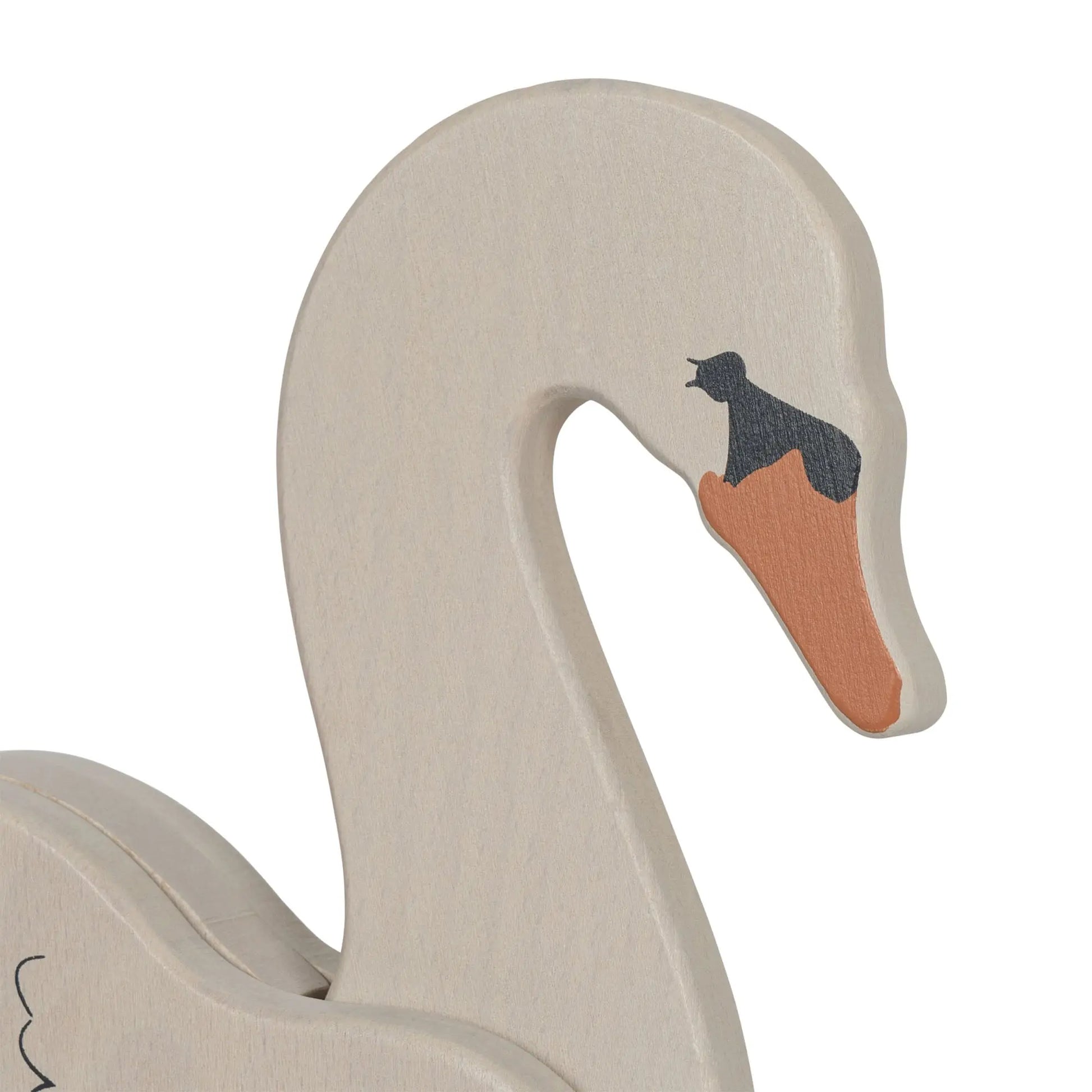 Wooden Pull Swan FSC Konges Slojd