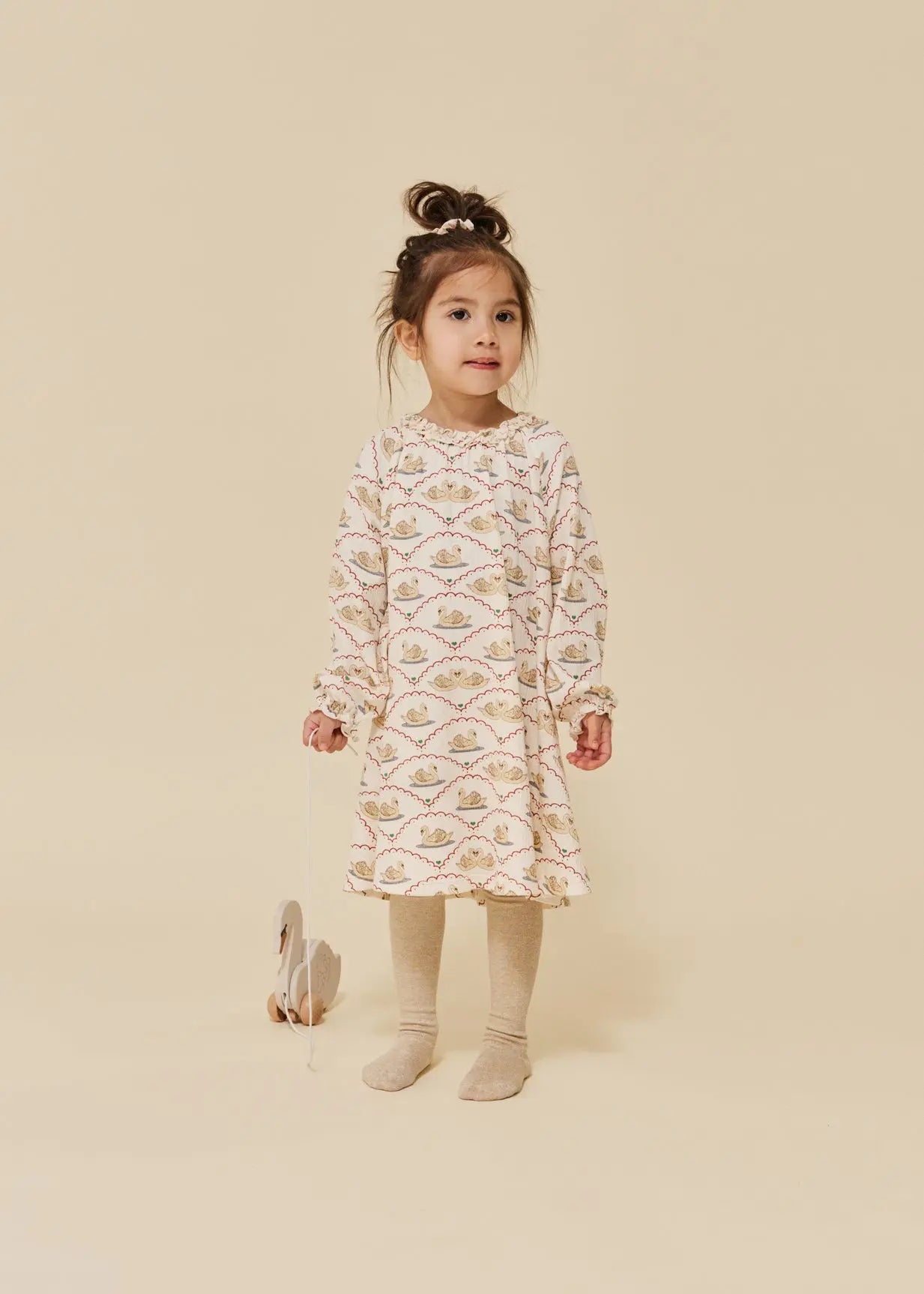 Wooden Pull Swan FSC Konges Slojd