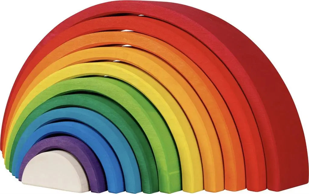 Wooden Rainbow Building Blocks Goki