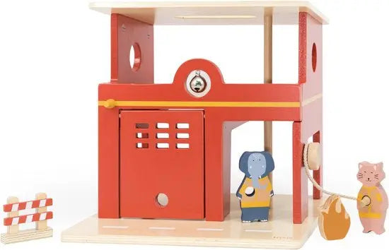 Wooden animal fire station Trixie