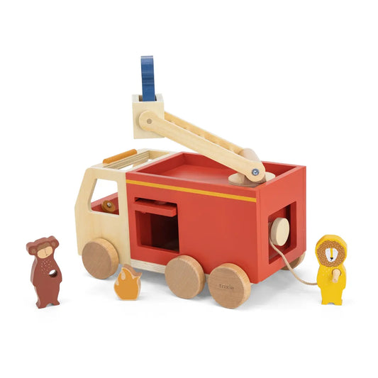 Wooden fire truck Trixie