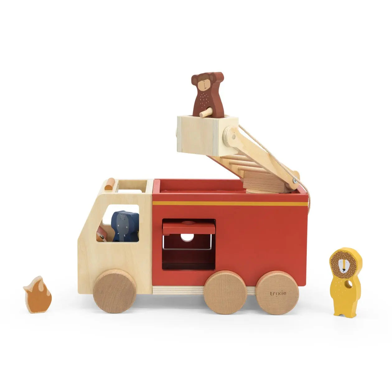 Wooden fire truck Trixie