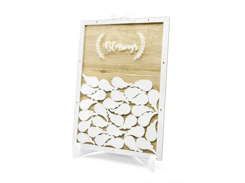Wooden guest book - Blessings, 27.5x39.5cm Partydeco