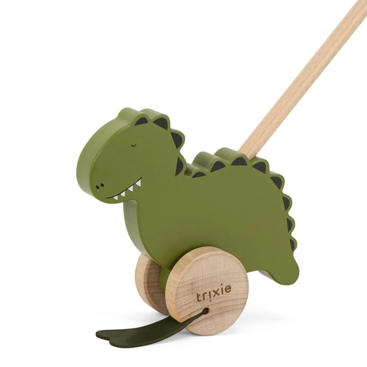 Wooden push along toy - Mr. Dino Trixie