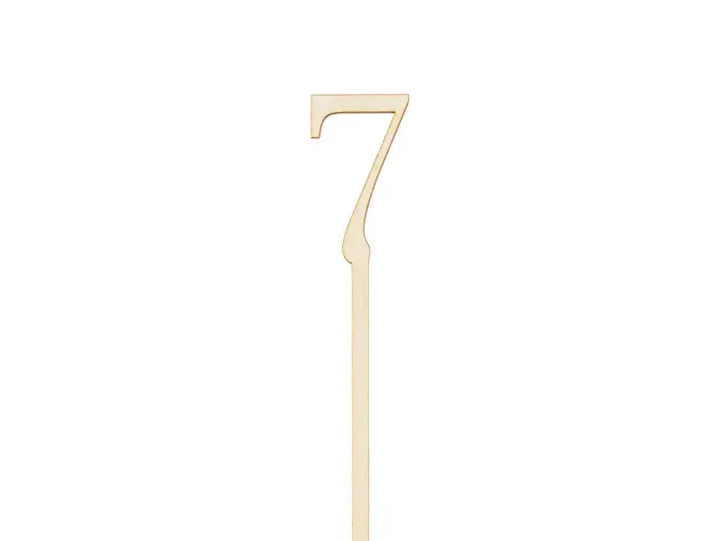 Wooden table numbers 1 - 10, 25 cm Partydeco