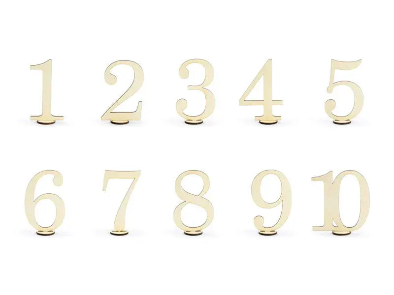 Wooden table numbers, 10.5cm Ginger Ray