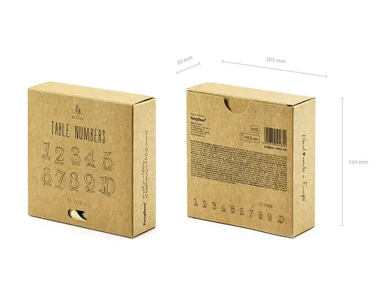 Wooden table numbers, 10.5cm Ginger Ray