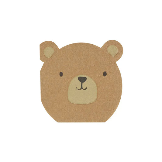 Woodland bear napkins Meri Meri