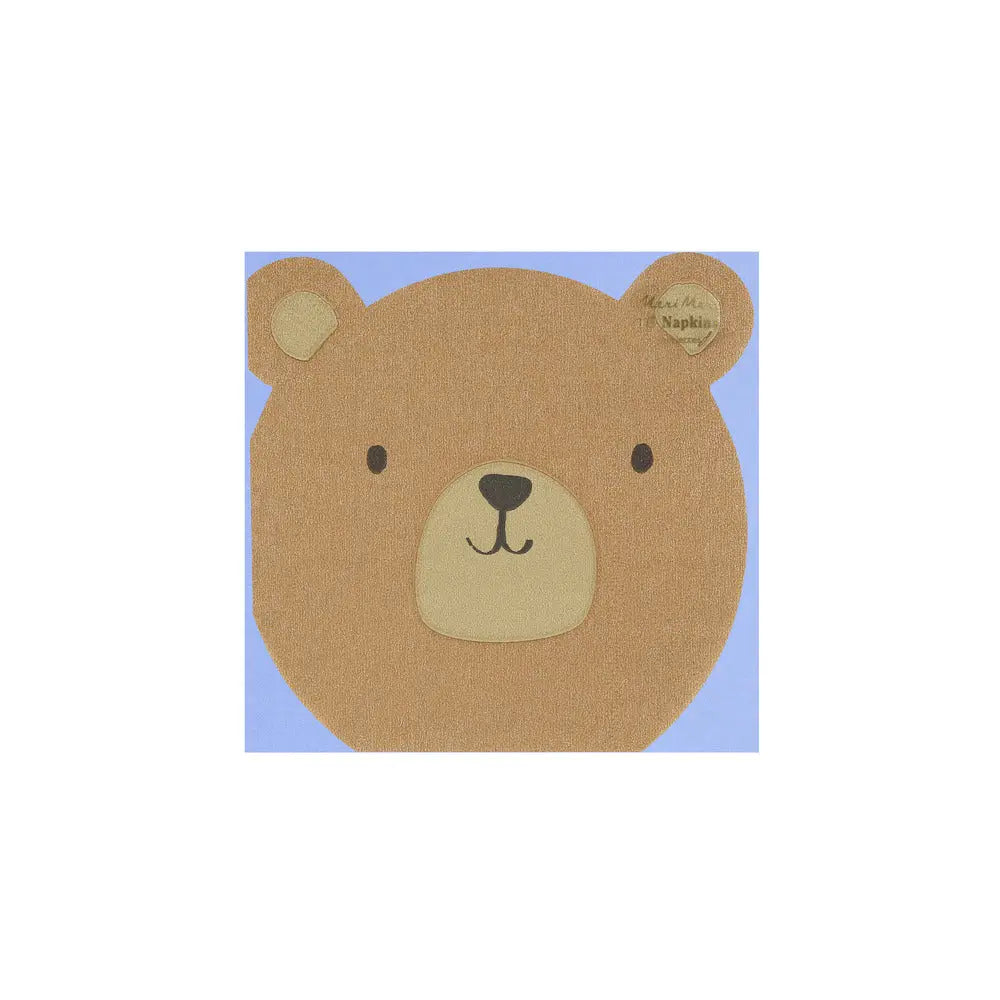 Woodland bear napkins Meri Meri