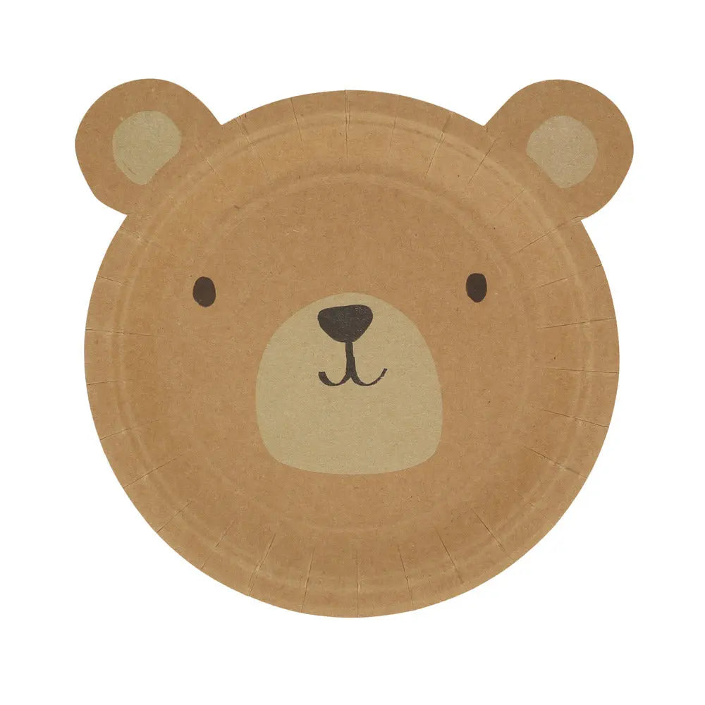 Woodland bear plates Meri Meri