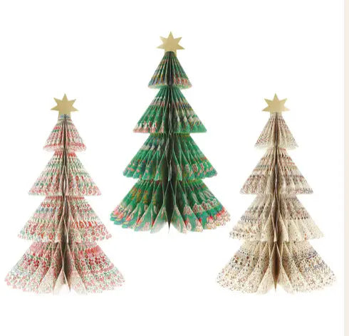 X Liberty paper honeycomb trees Meri Meri