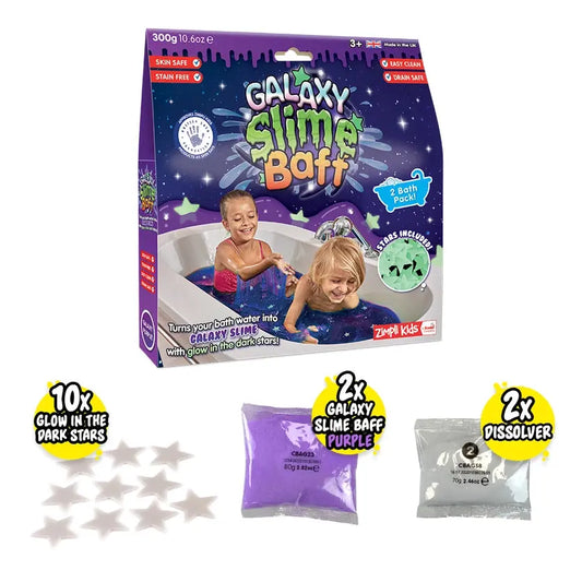 Young Explorer Galaxy Slime Baff Kids Sensory Bath Toy Zimpli Kids