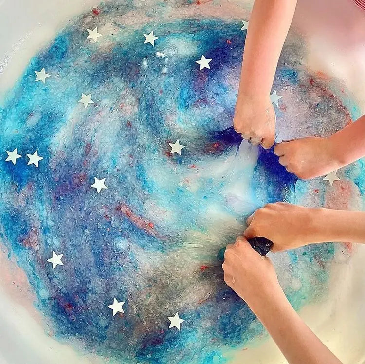 Young Explorer Galaxy Slime Baff Kids Sensory Bath Toy Zimpli Kids