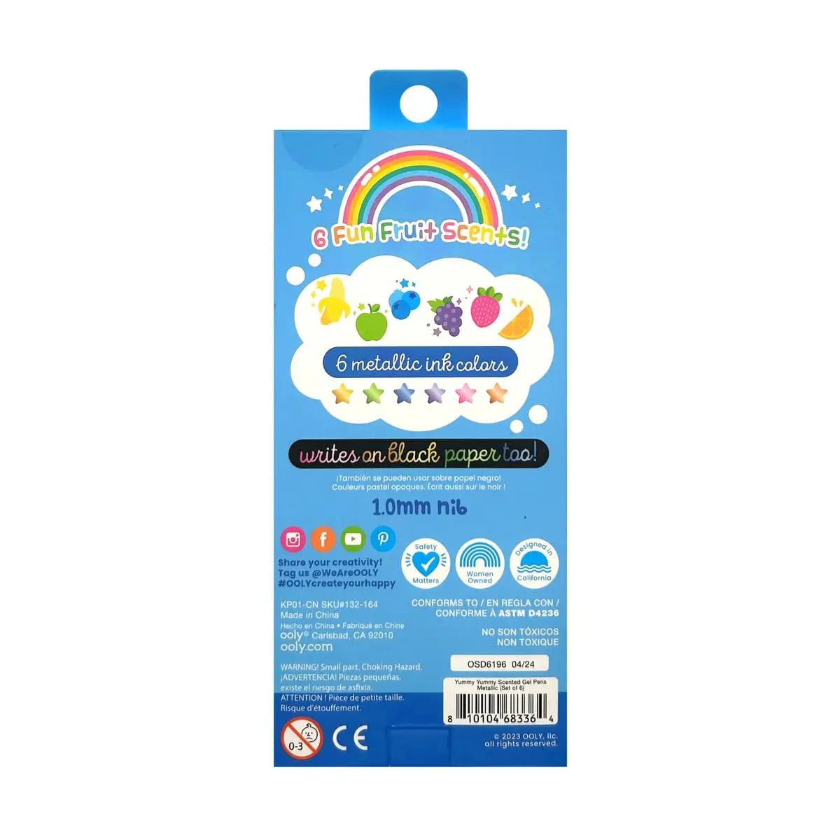 Yummy Yummy Scented Gel Pens – Metallic OOLY