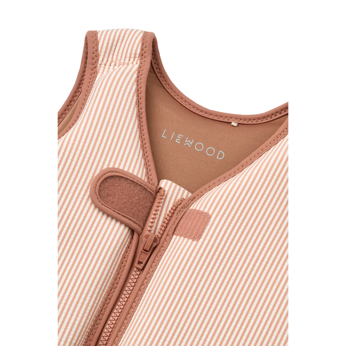 LW20739 Swim vest Dove seersucker - Stripe Pale tuscany 11-15 KG