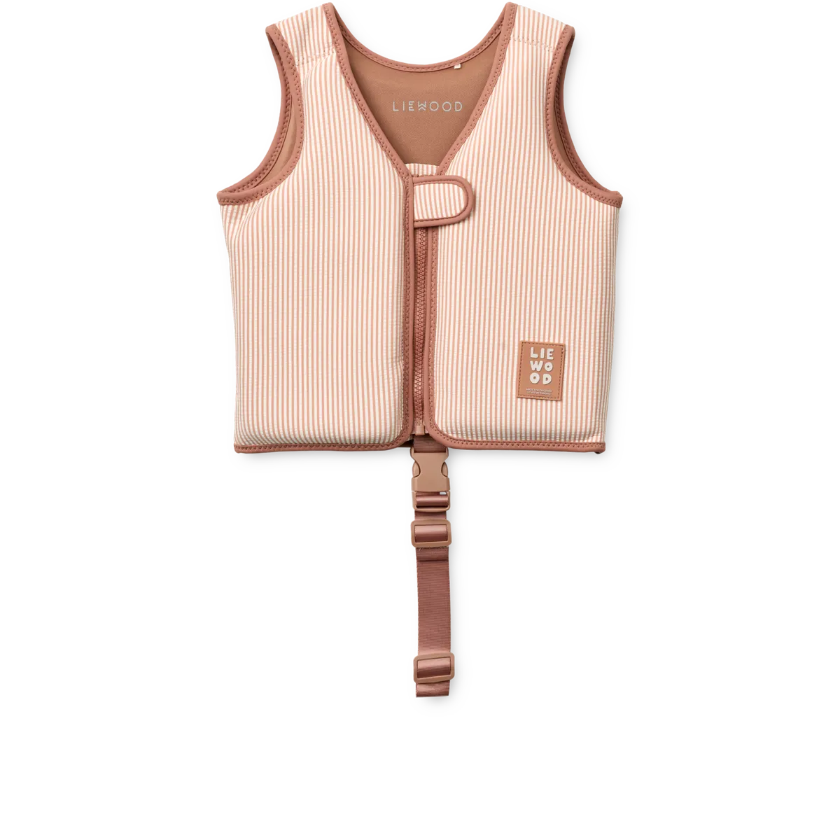 LW20739 Swim vest Dove seersucker - Stripe Pale tuscany 11-15 KG