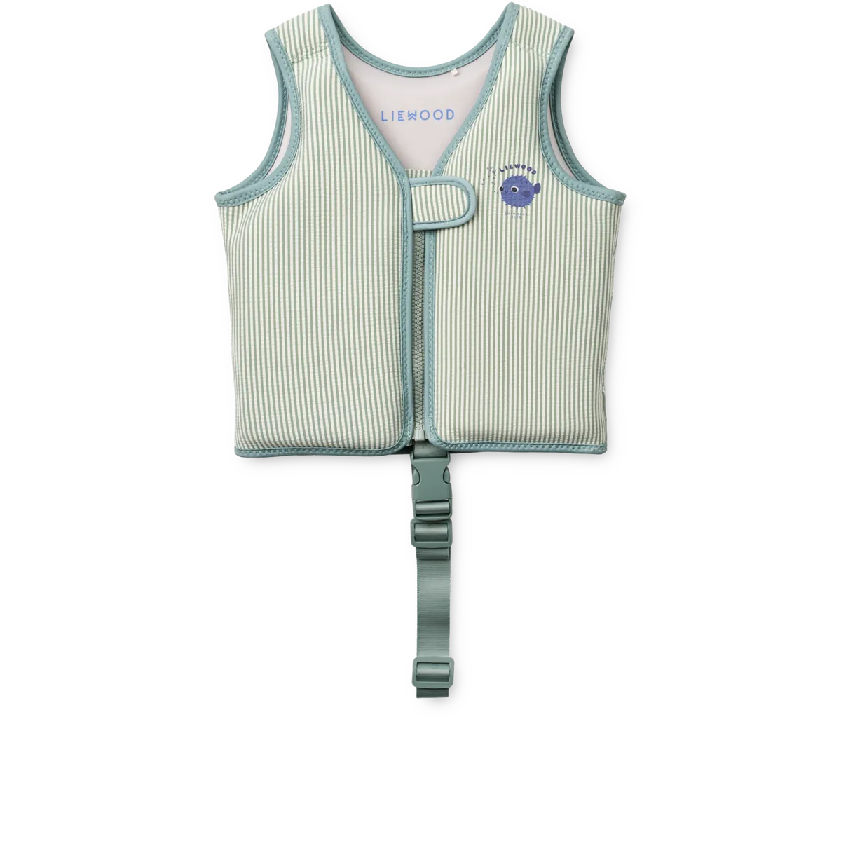LW20739 Swim vest Dove seersucker - Peppermint Sandy 11-15 KG (Copy)