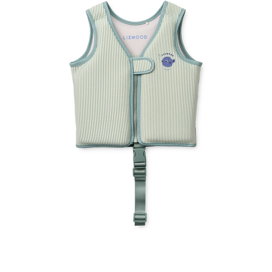 LW20739 Swim vest Dove seersucker - Peppermint Sandy 11-15 KG (Copy)