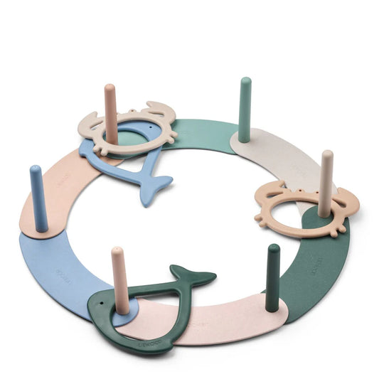 LW20766 Noova Ring Toss Game - Peppermint multi mix