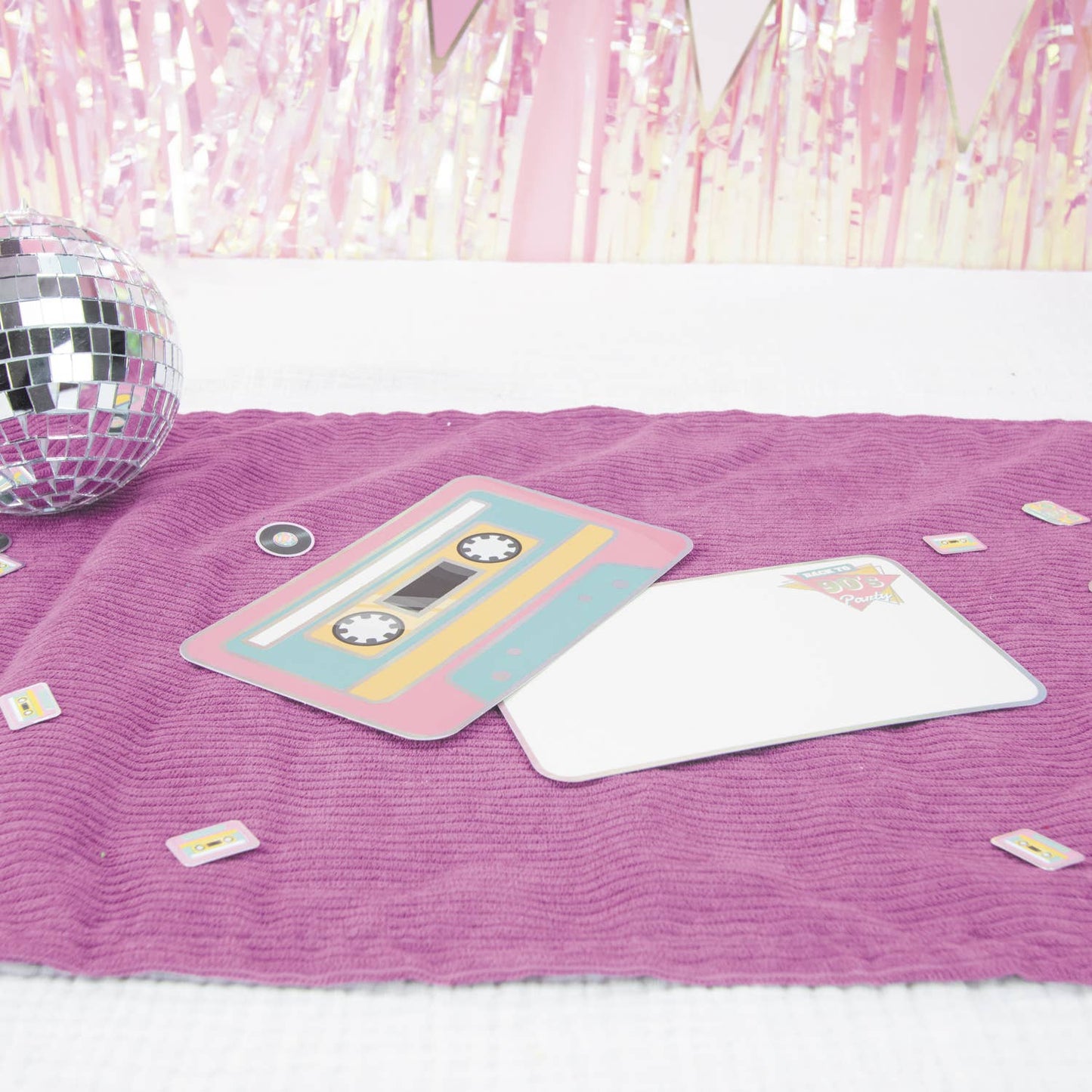 90'S PARTY CARD SET OF 8