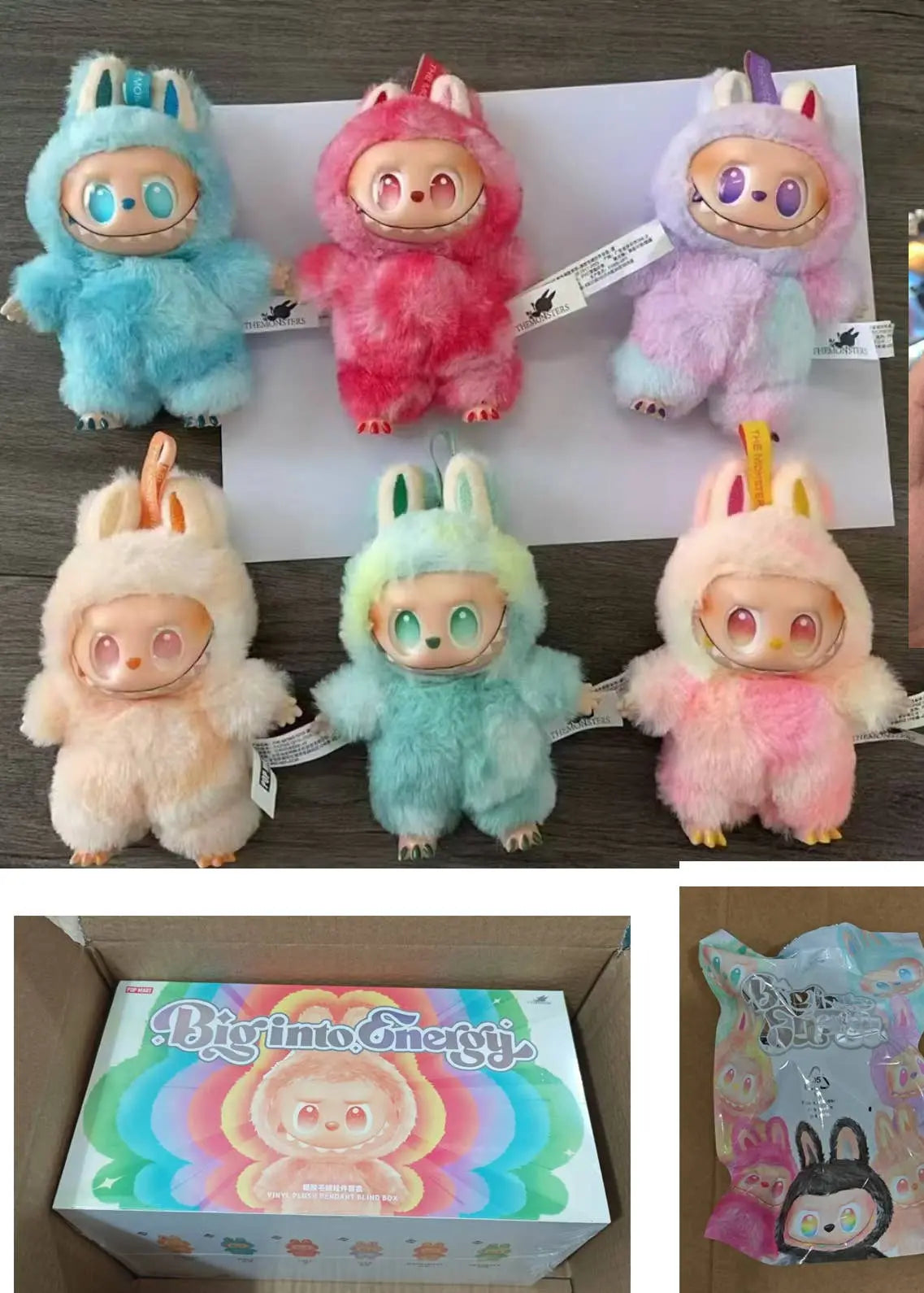 anbfashion - Labubu Style THE MONSTERS Big Into Energy Bag keychain: BOX anbfashion