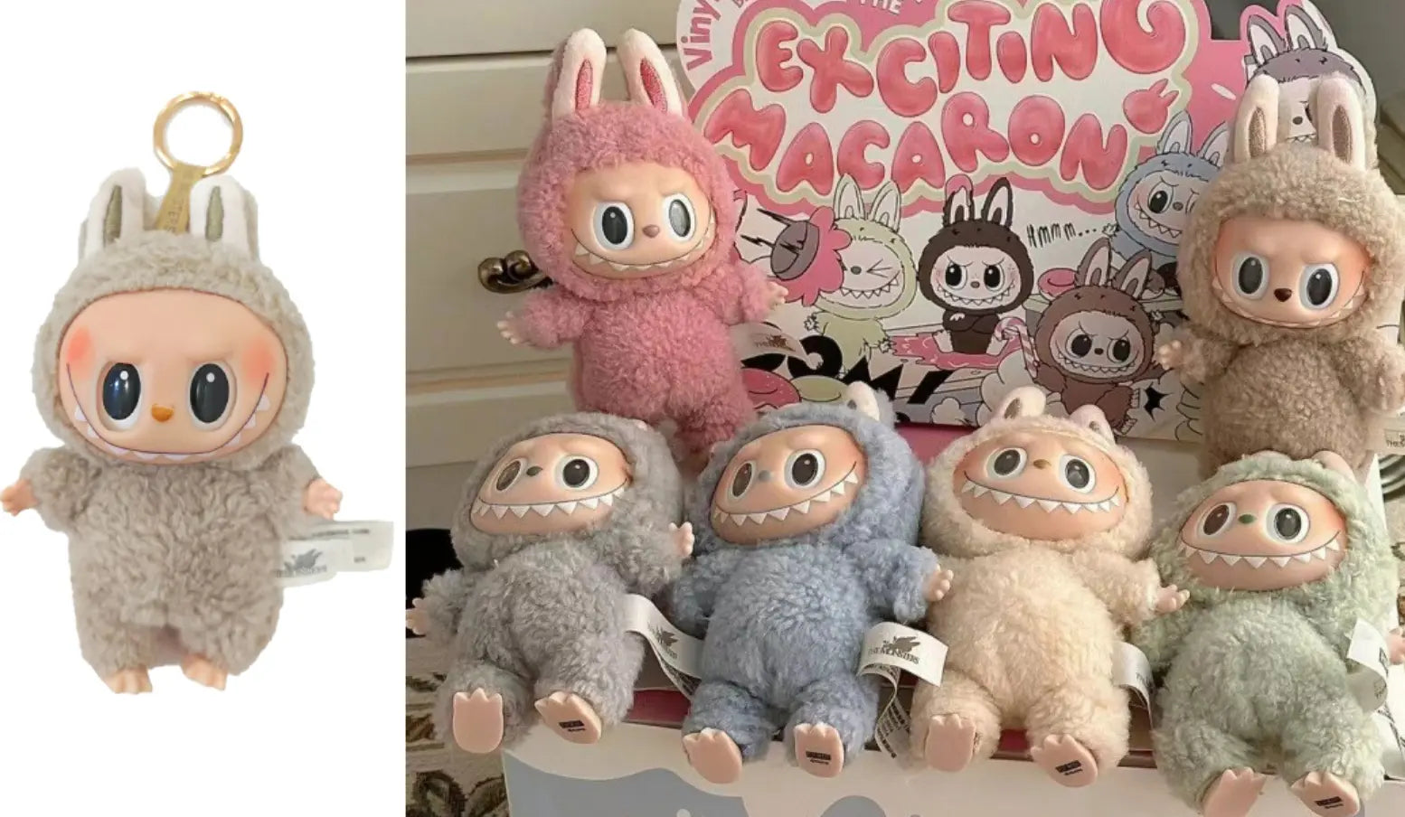 anbfashion - Labubu Style THE MONSTERS Exciting Macarons Bag keychain: BOX anbfashion