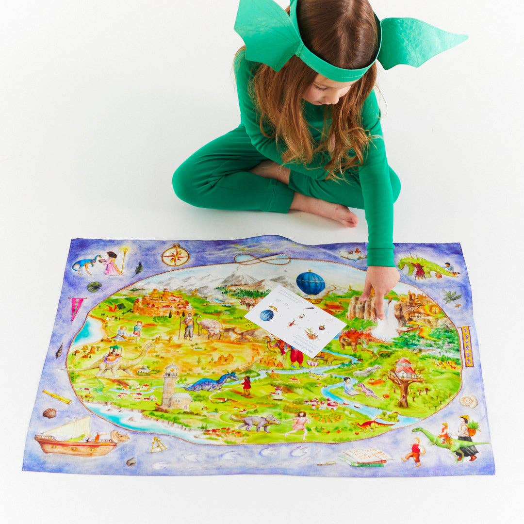 Sarah’s Silks - Dinotopia Seek & Find Playsilk