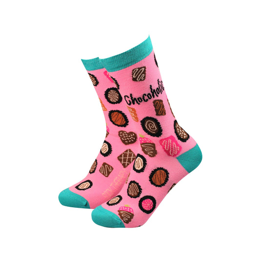 Smiling Faces - Chocoholic  - Women's Bamboo Socks