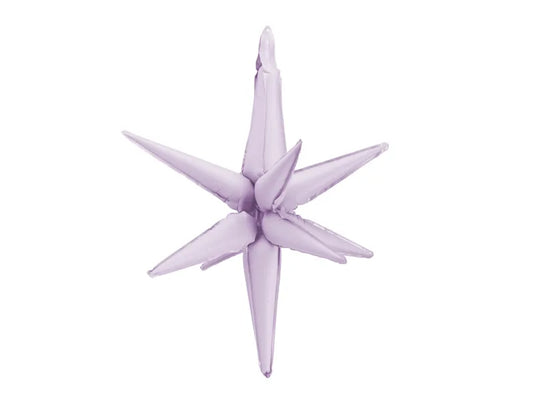 Foil balloon Star 3D, 70cm, purple