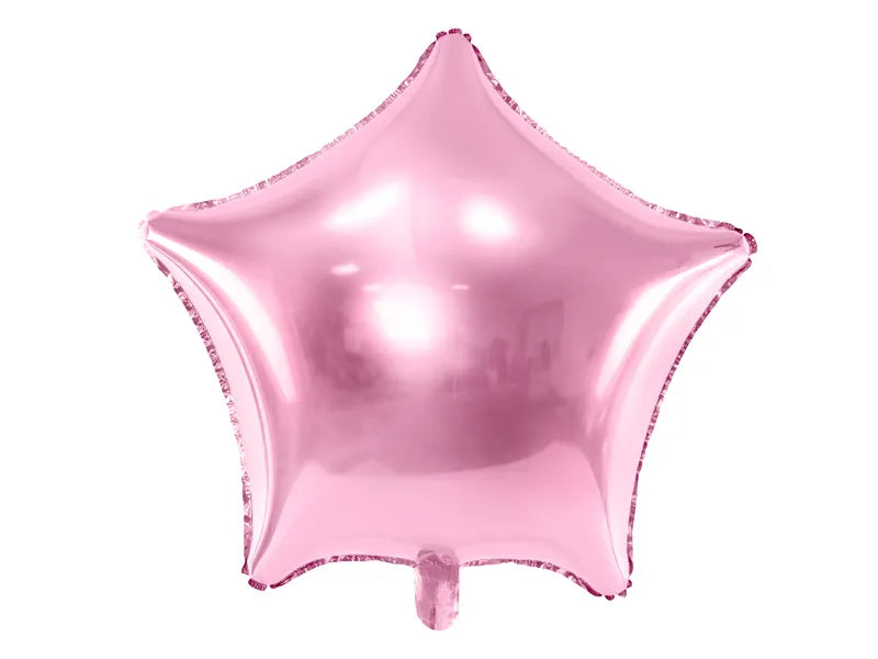 Foil balloon Star, 48cm, light pink