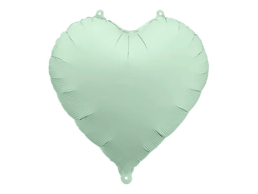 Foil balloon Heart, 45cm, green