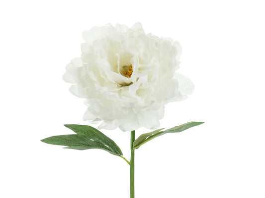 Artificial flower- Peony, 35 cm, white
