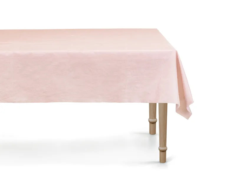 Disposable tablecloth, 180x120 cm, light pink