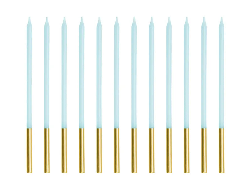 Light Blue Birthday Candles
