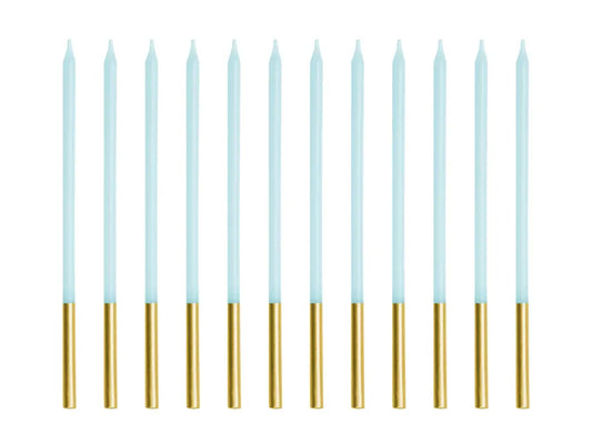 Light Blue Birthday Candles