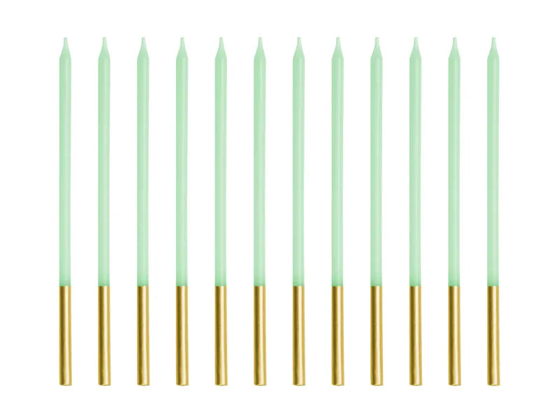Light Green Birthday Candles