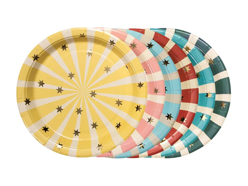 Plates Belts Circus, 18x18 cm, mix