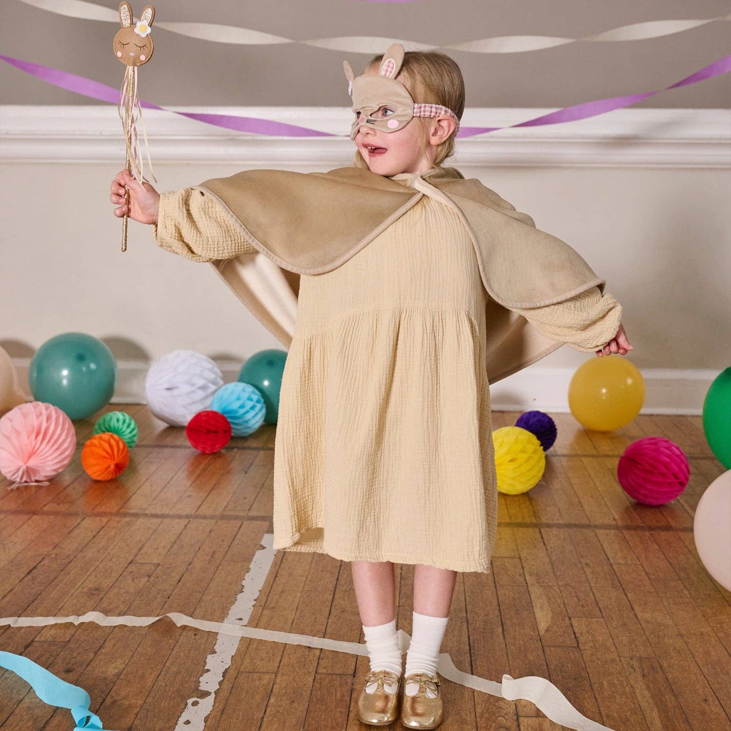 Rockahula Kids US - Bunny Dress Up Velvet Cape 3-10 Years