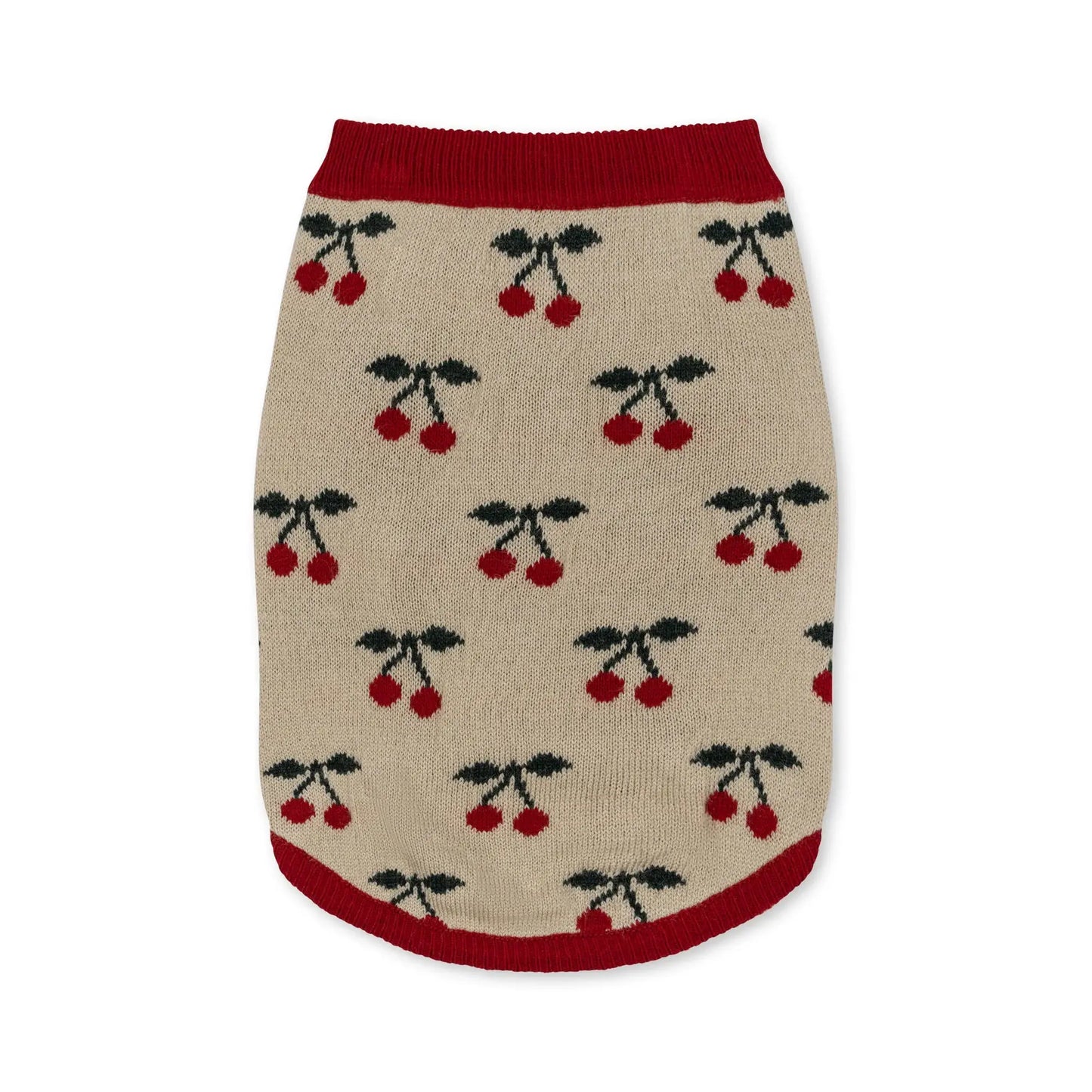 cherry knit dog vest - cherry Konges Slojd