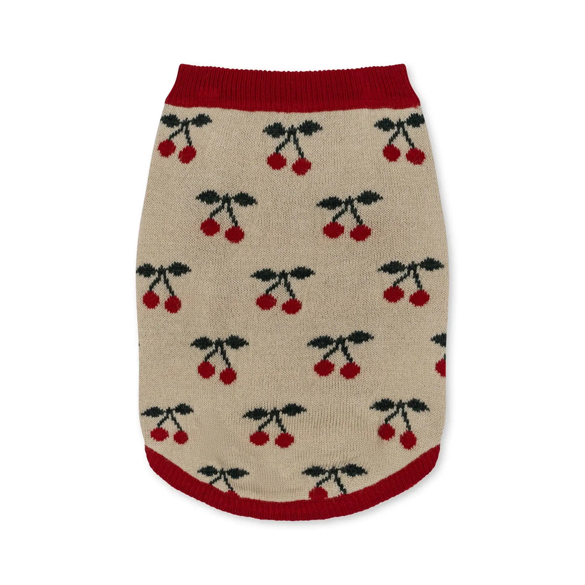 cherry knit dog vest - cherry Konges Slojd